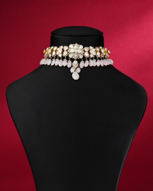 Halyn Polki And Diamond Choker - NO ORDERS