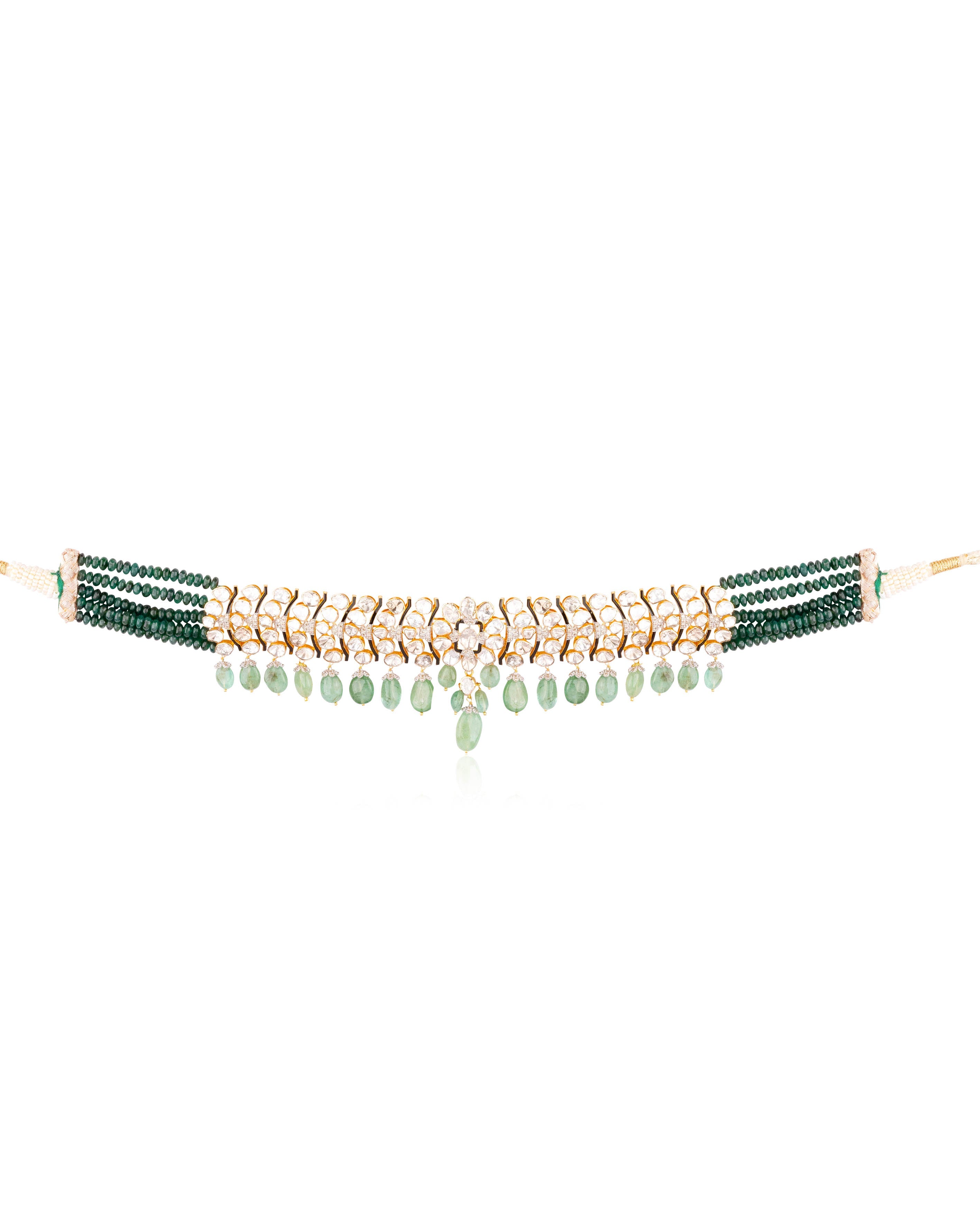 Misbha Polki And Diamond Choker