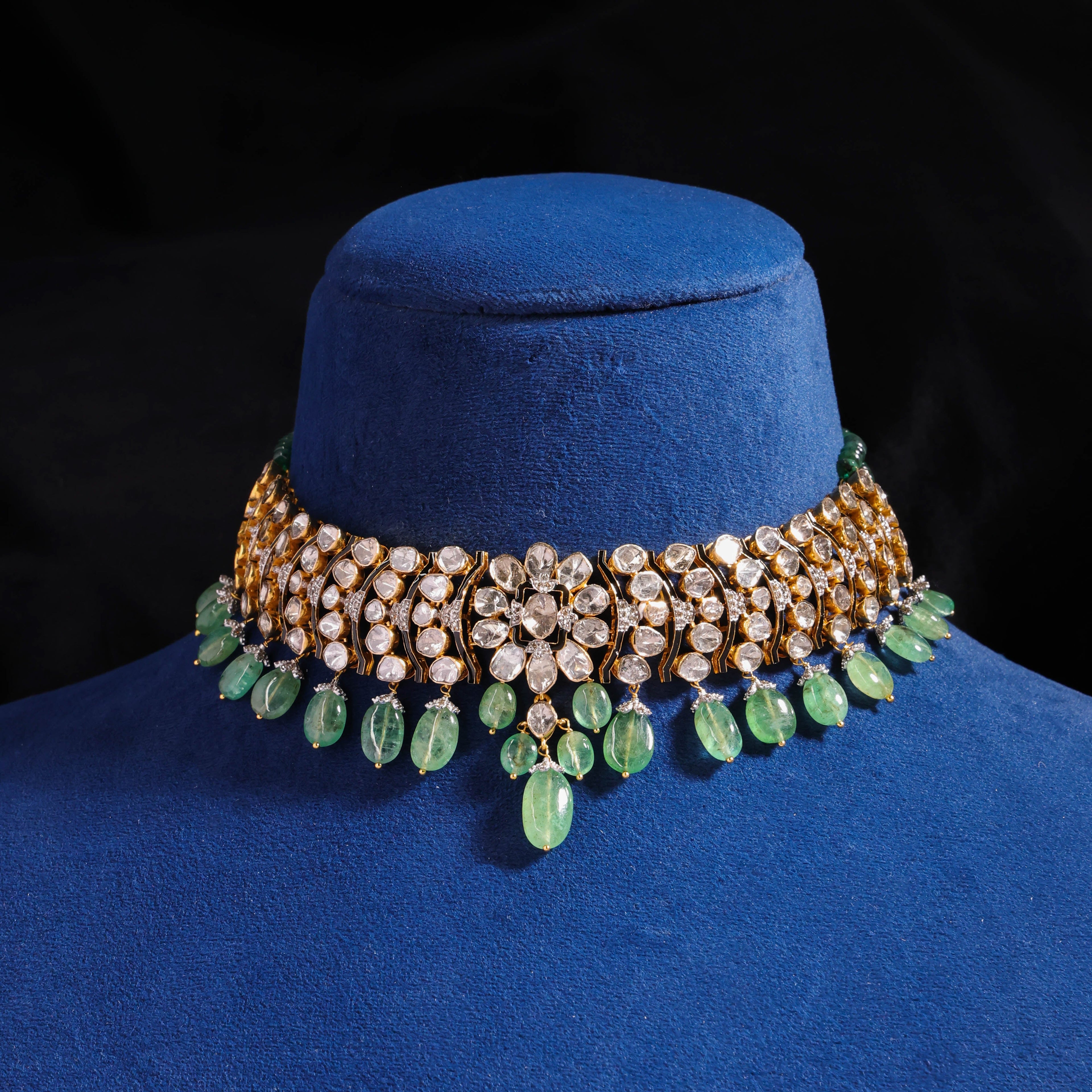 Misbha Polki And Diamond Choker