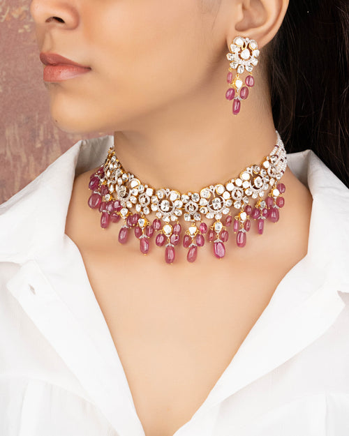 Gauri Polki And Diamond Choker
