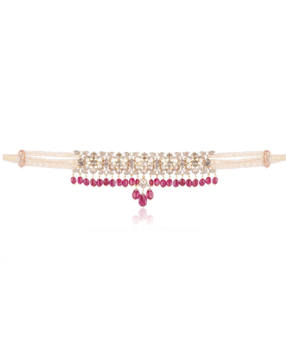 Mishka Polki And Diamond Choker