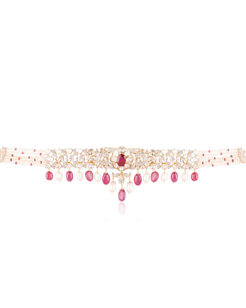 Krishti Polki And Diamond Choker