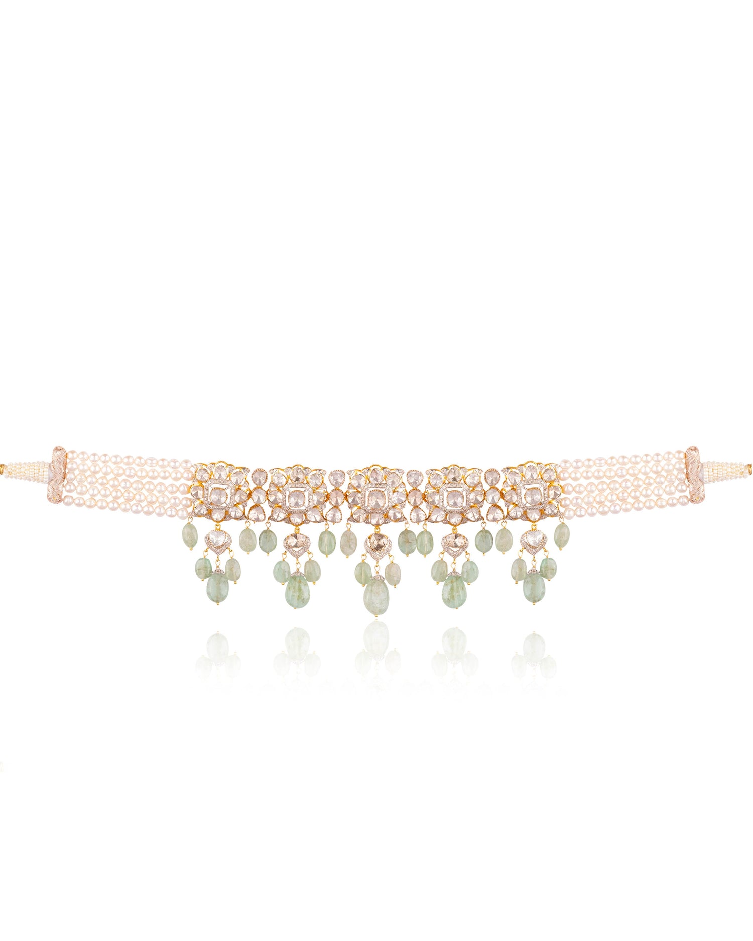 Srinika Polki And Diamond Choker