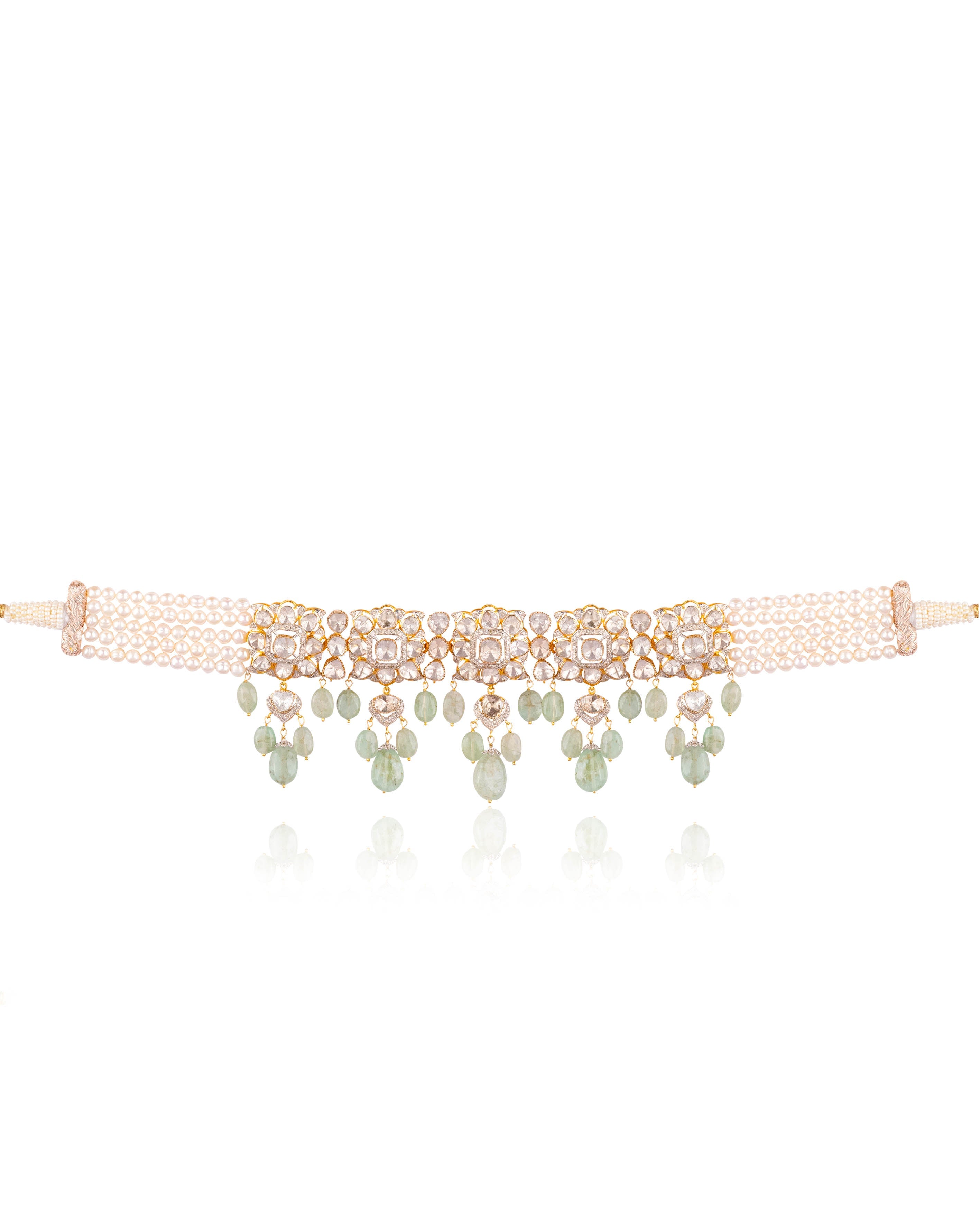 Srinika Polki And Diamond Choker