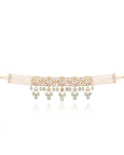 Srinika Polki And Diamond Choker