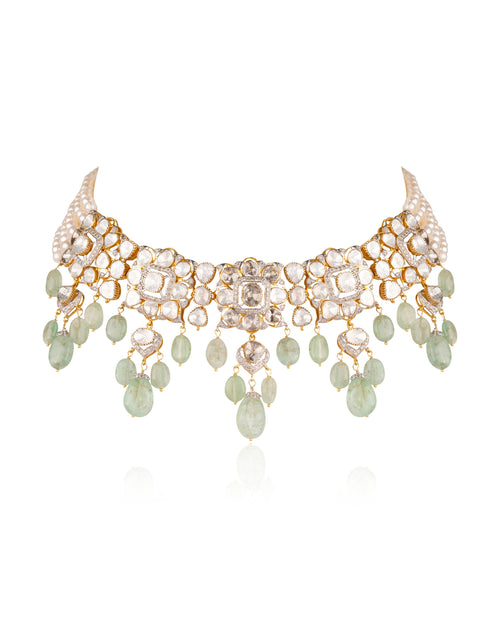 Estella Polki And Diamond Choker
