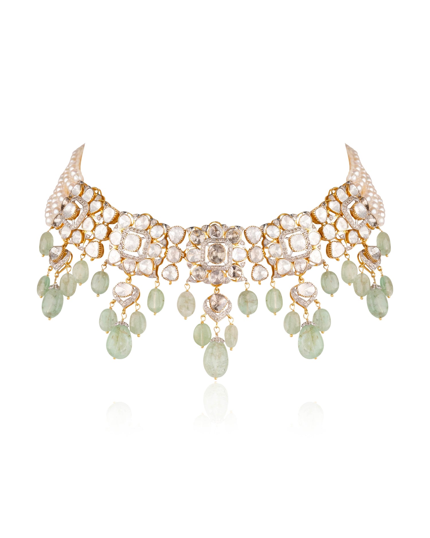 Srinika Polki And Diamond Choker