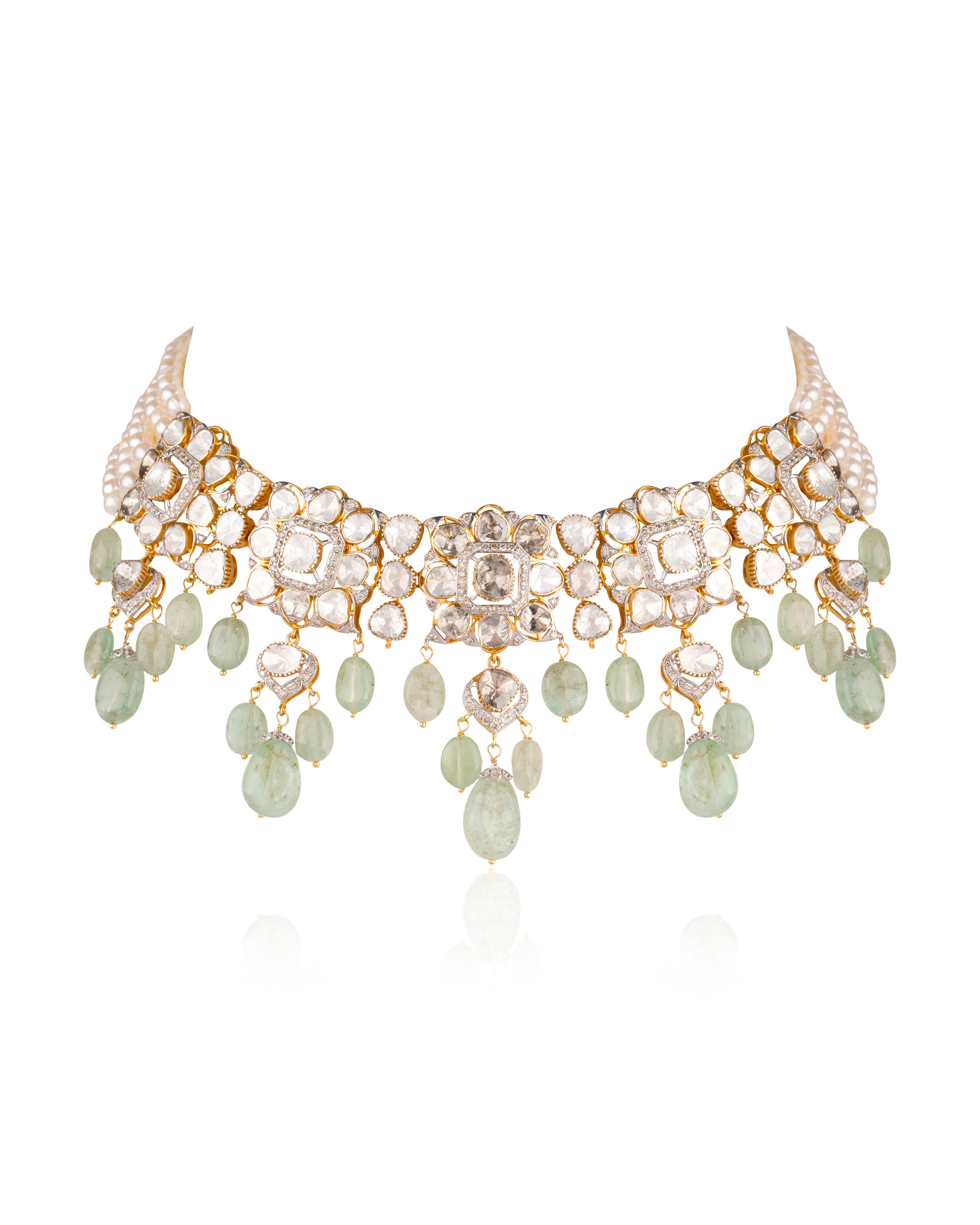 Srinika Polki And Diamond Choker