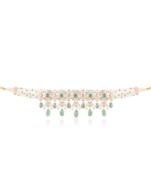 Disha Polki And Diamond Choker