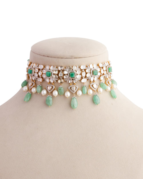 Disha Polki And Diamond Choker