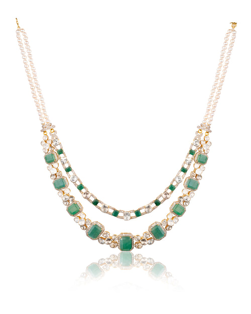 Masira Polki And Diamond Necklace