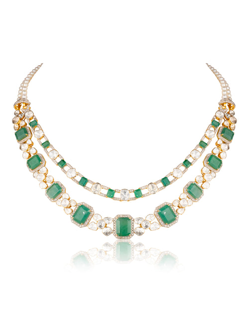 Masira Polki And Diamond Necklace