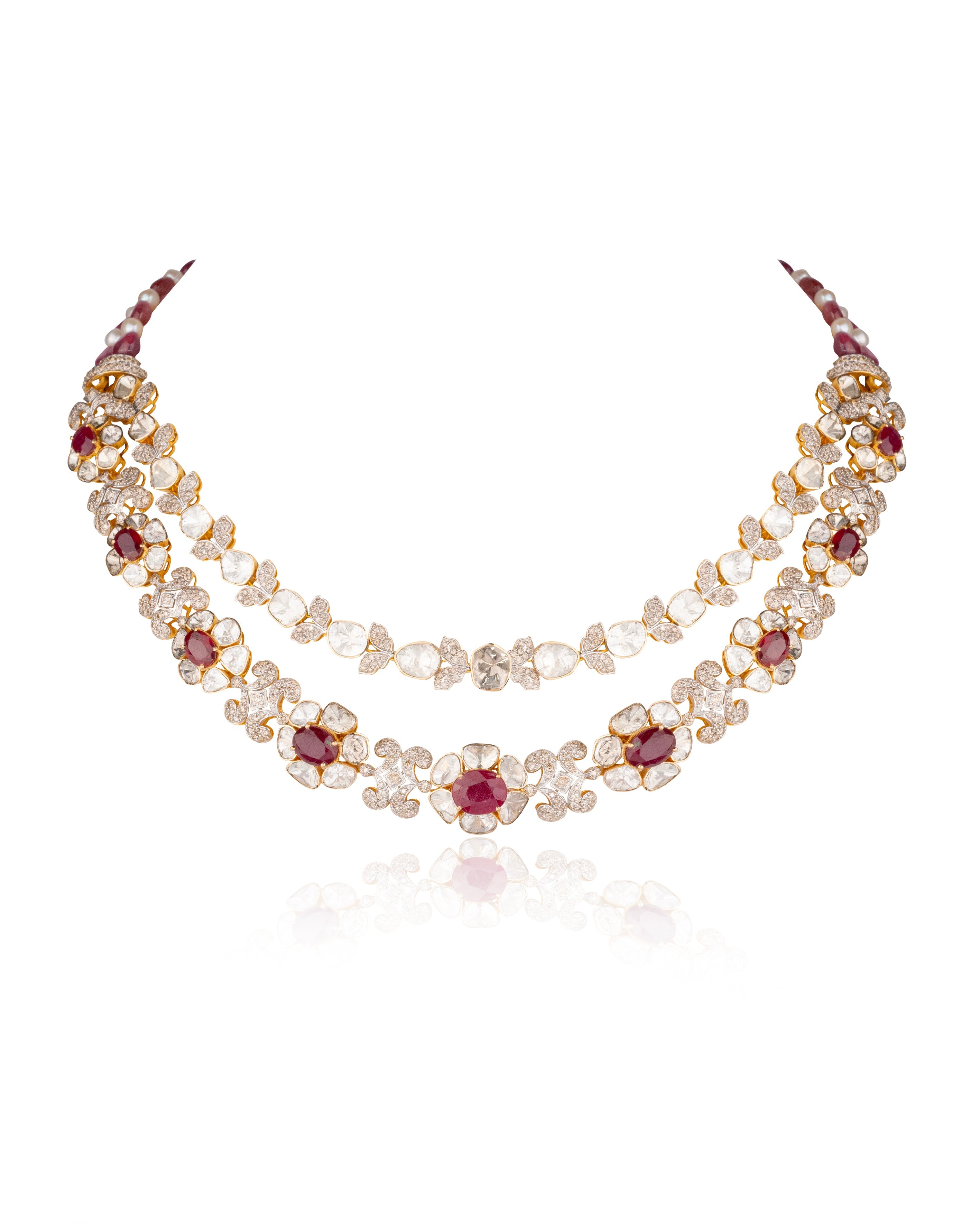 Divanshi Polki And Diamond Necklace