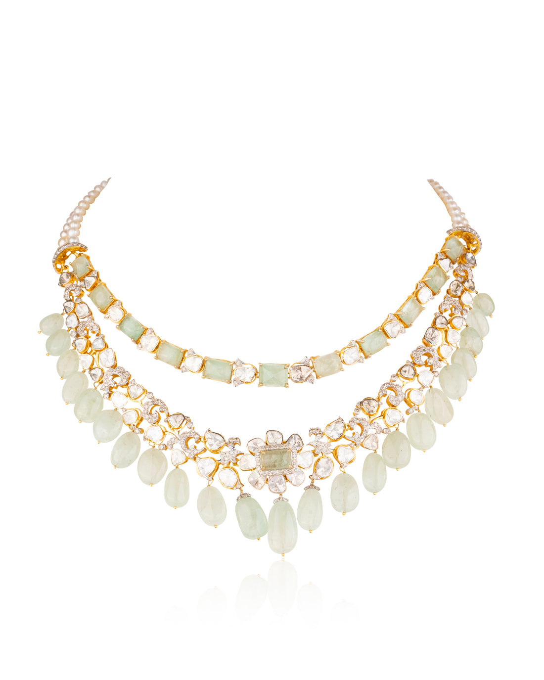 Druti Polki And Diamond Necklace