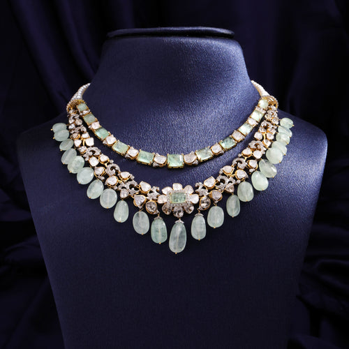 Druti Polki And Diamond Necklace