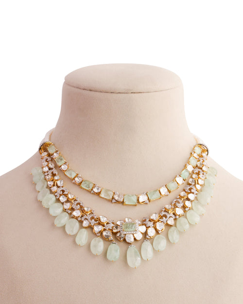 Druti Polki And Diamond Necklace - NO ORDERS