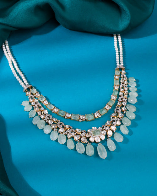 Amaris Polki And Diamond Necklace