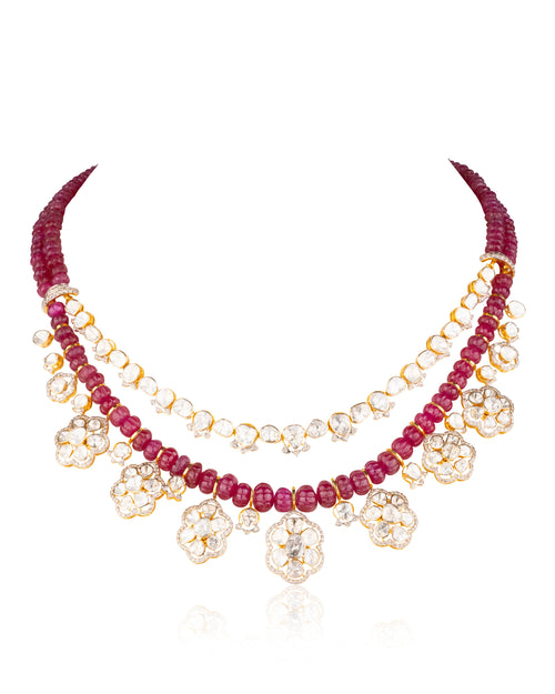 Ritu Polki And Diamond Necklace