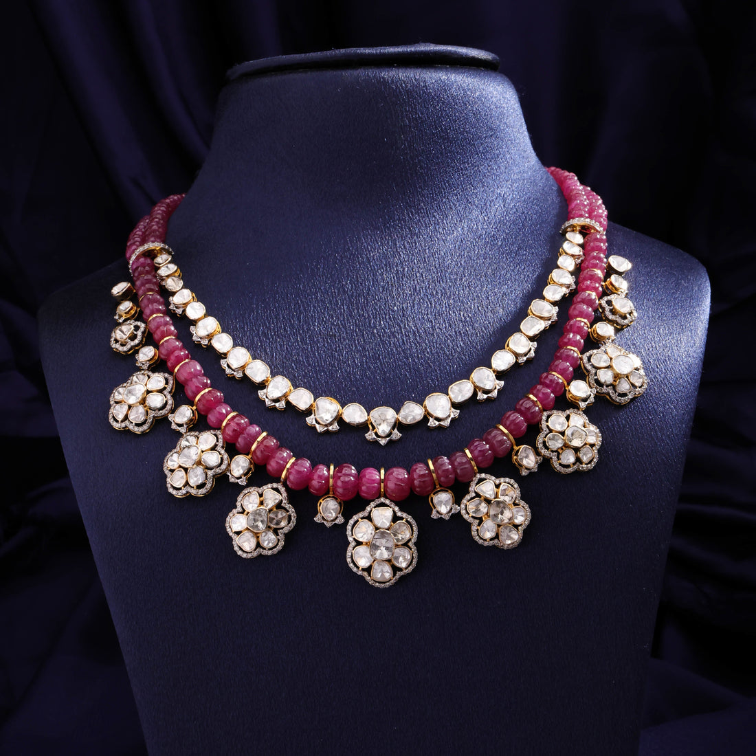 Ritu Polki And Diamond Necklace