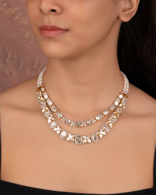 Shilpa Polki And Diamond Necklace