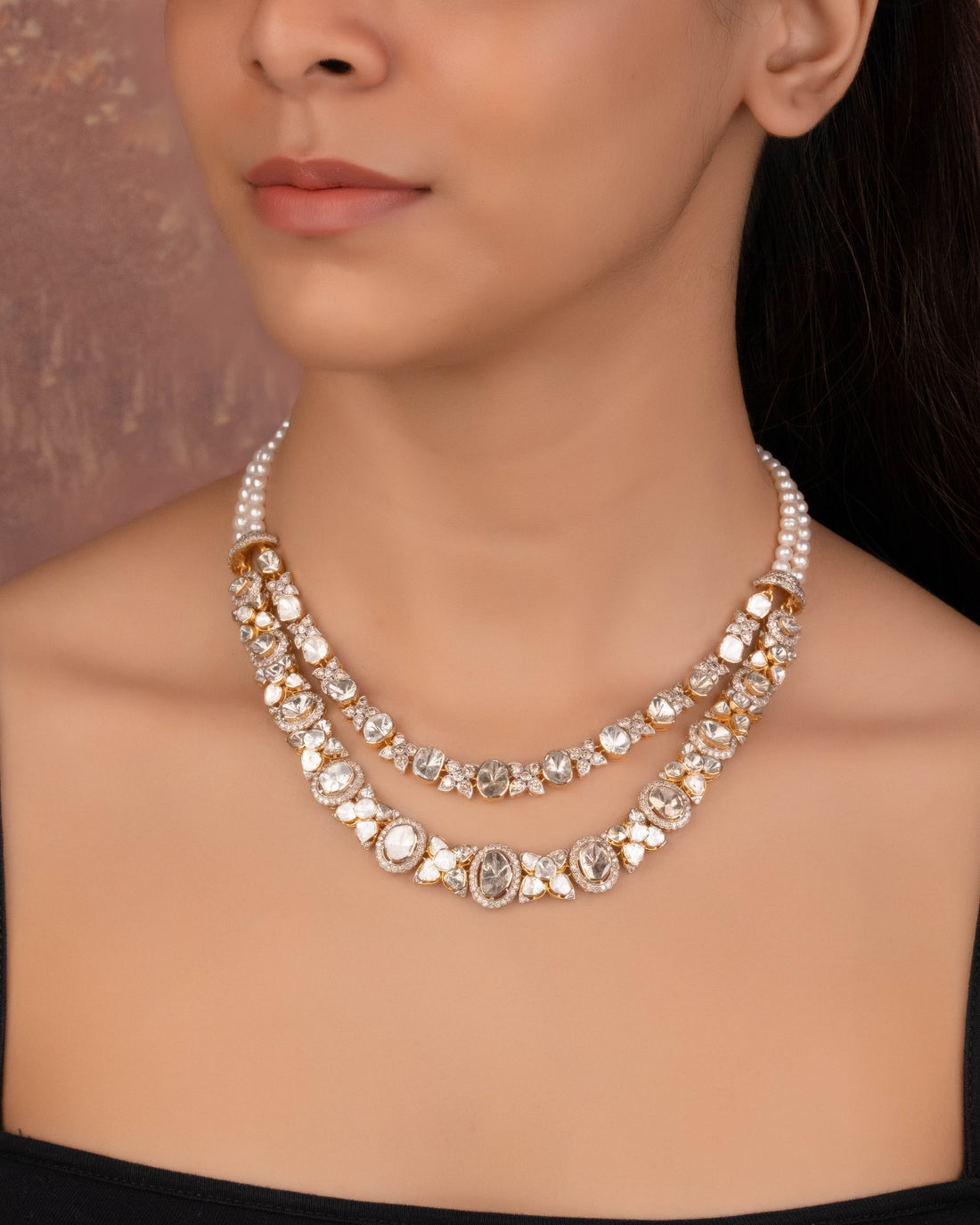 Shilpa Polki And Diamond Necklace