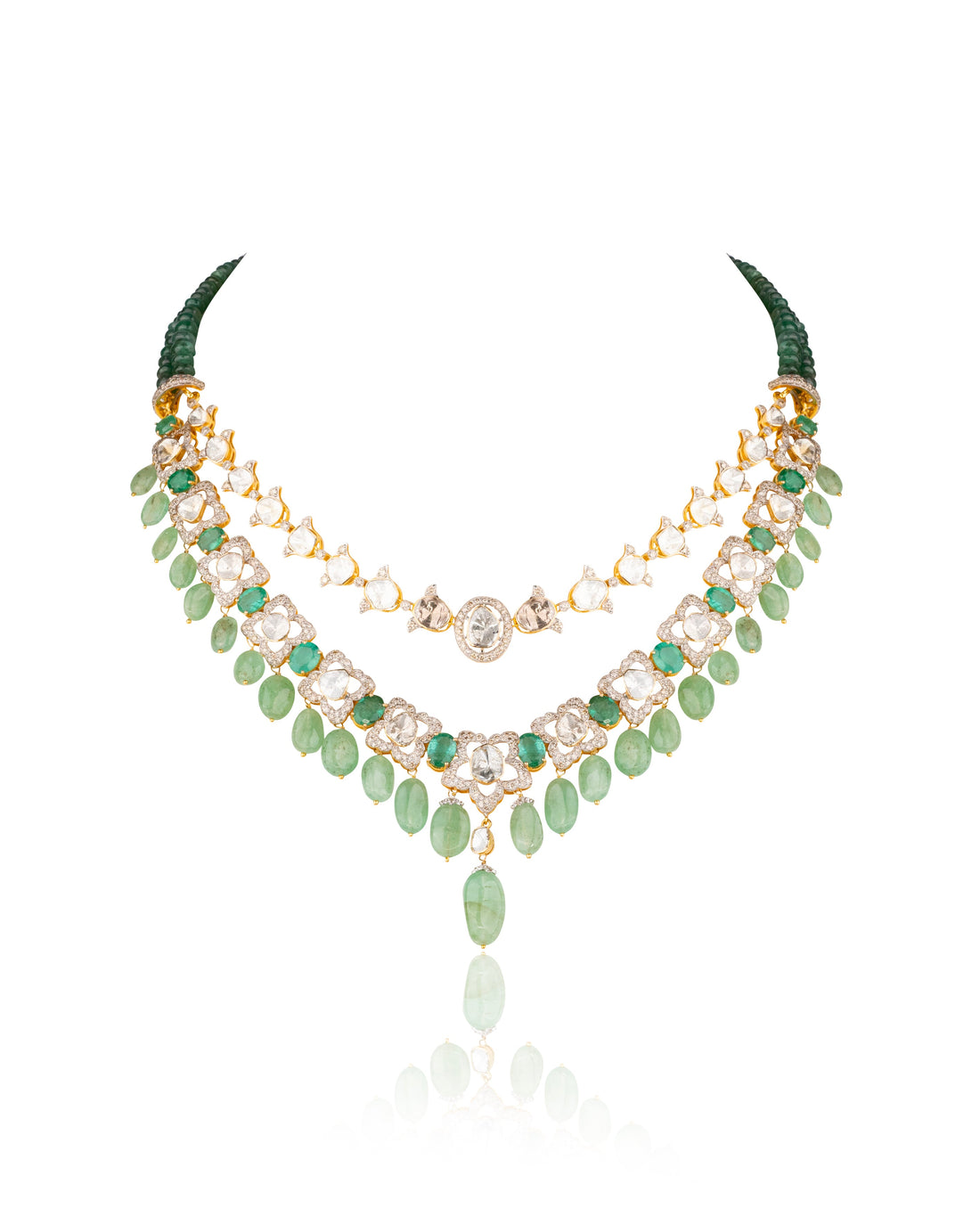 Sonali Polki And Diamond Necklace