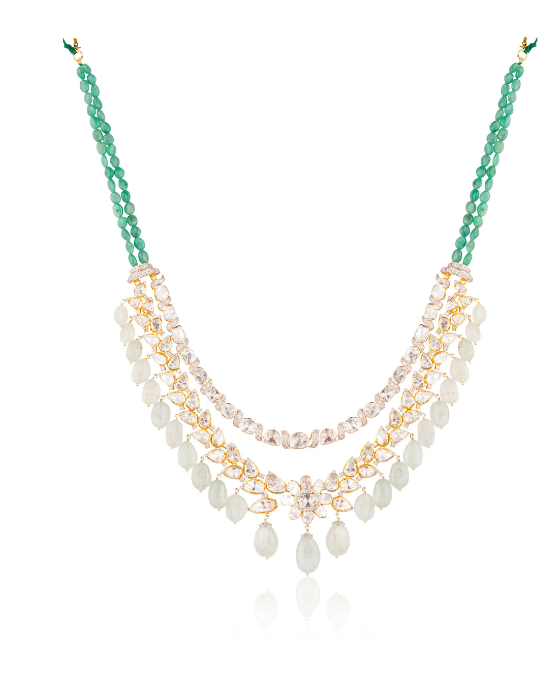 Jeena Polki And Diamond Necklace