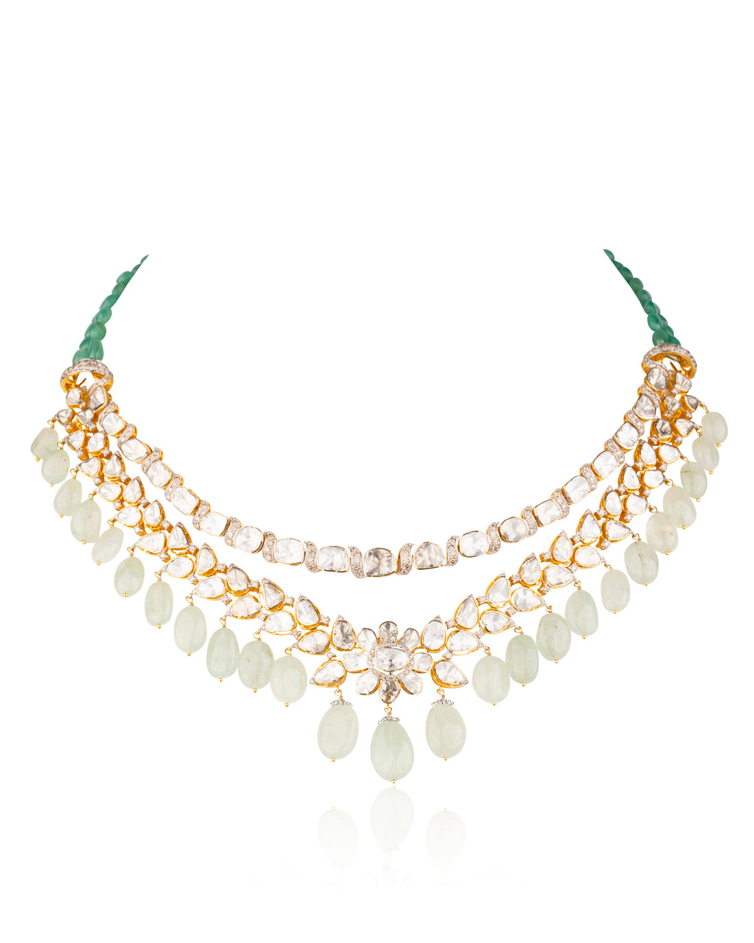 Jeena Polki And Diamond Necklace
