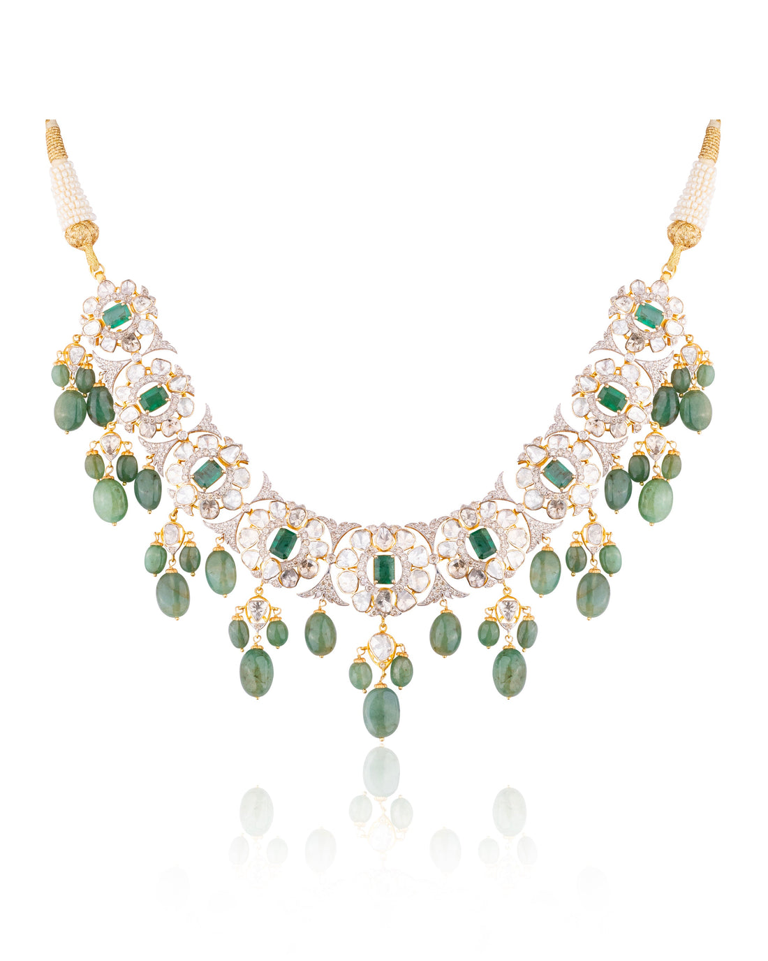 Cheetna Polki And Diamond Necklace