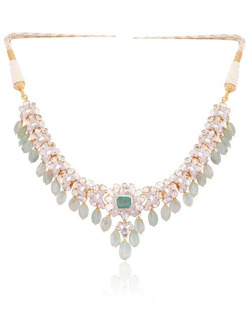 Ardhna Polki And Diamond Necklace