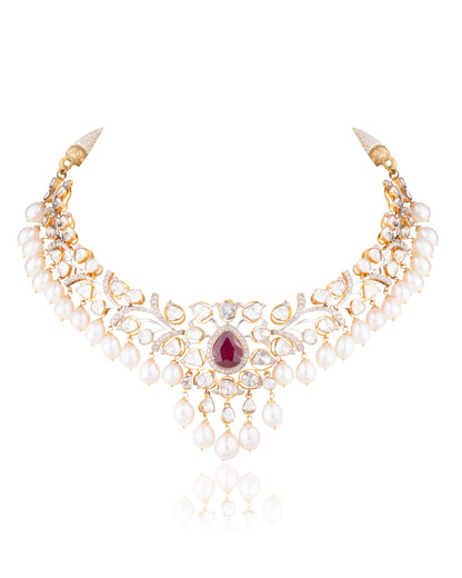 Somya Polki And Diamond Necklace