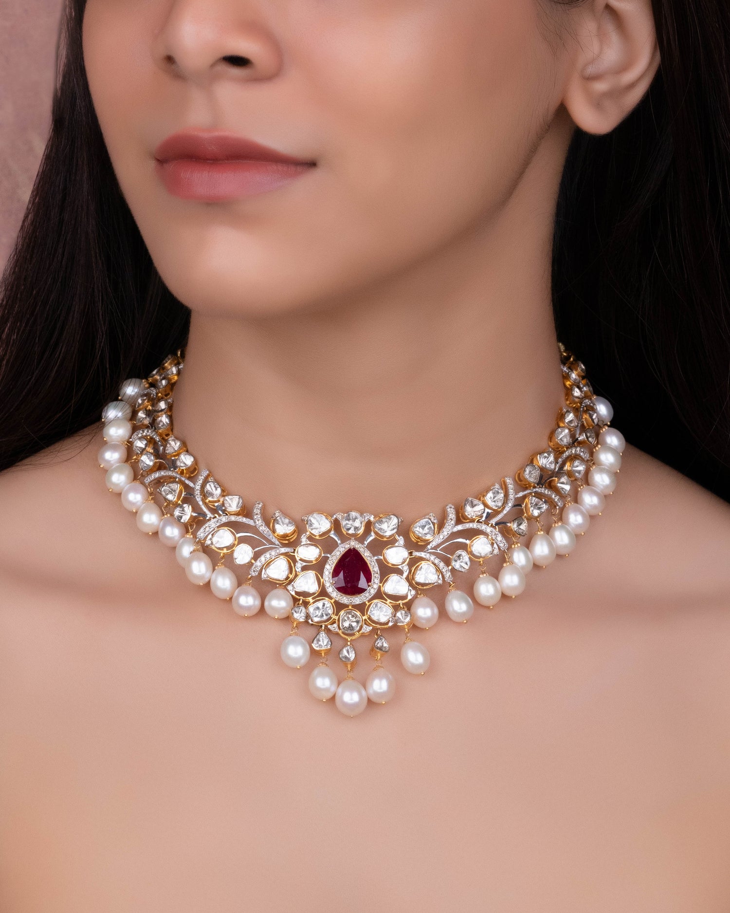 Somya Polki And Diamond Necklace