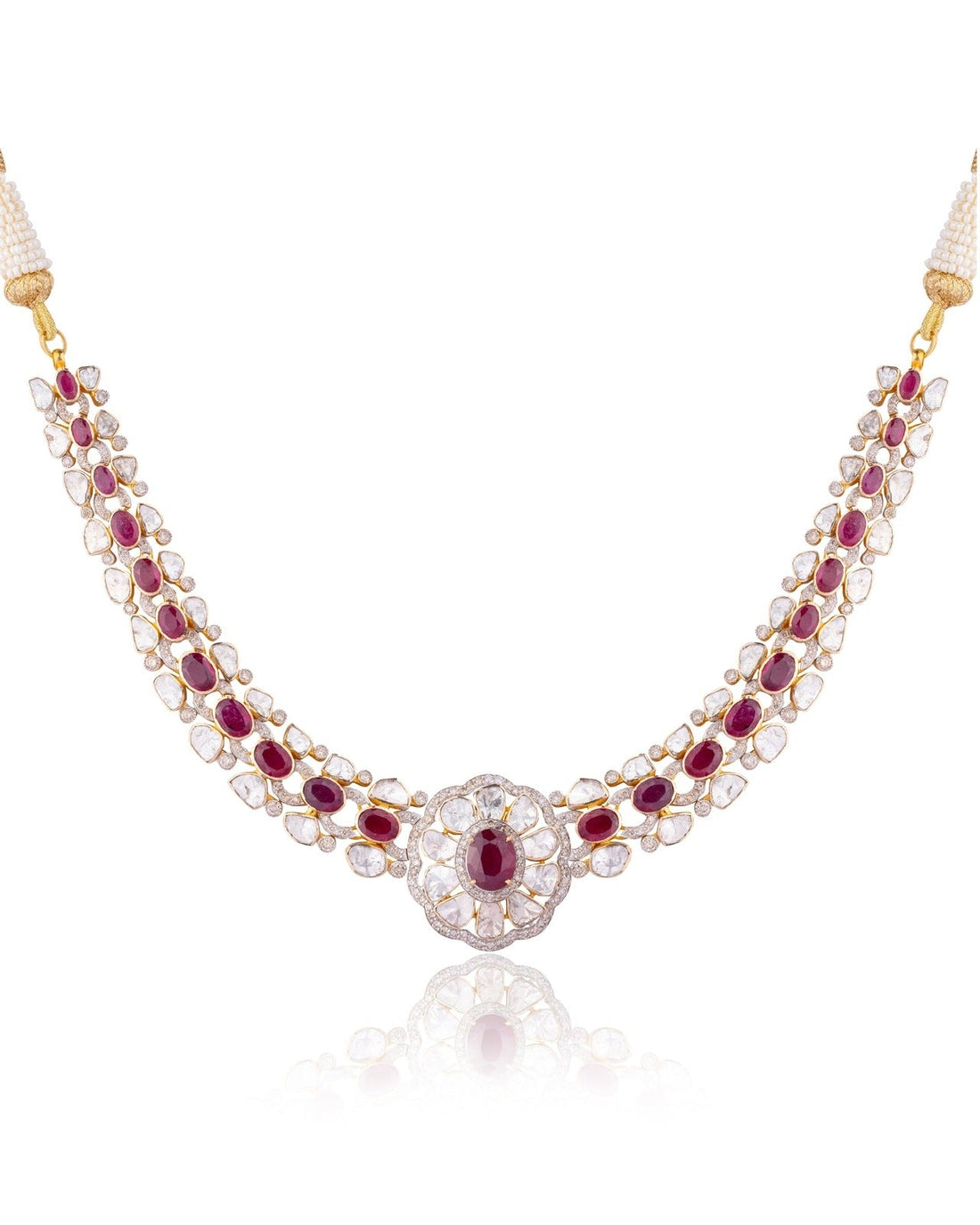 Ateeba Polki And Diamond Necklace