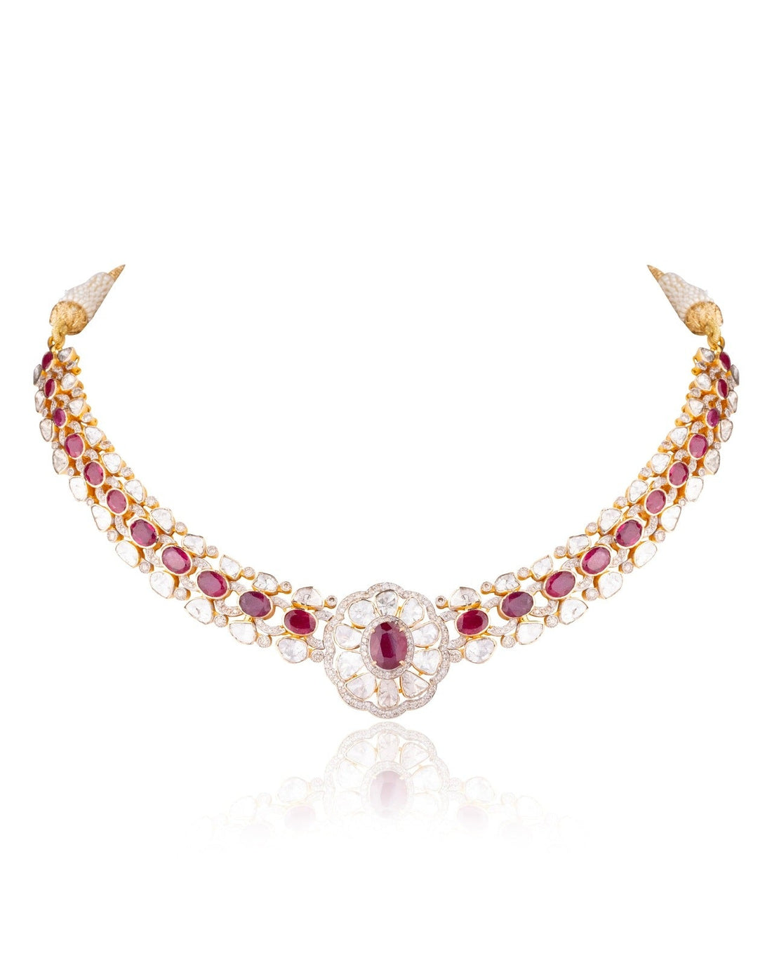 Ateeba Polki And Diamond Necklace