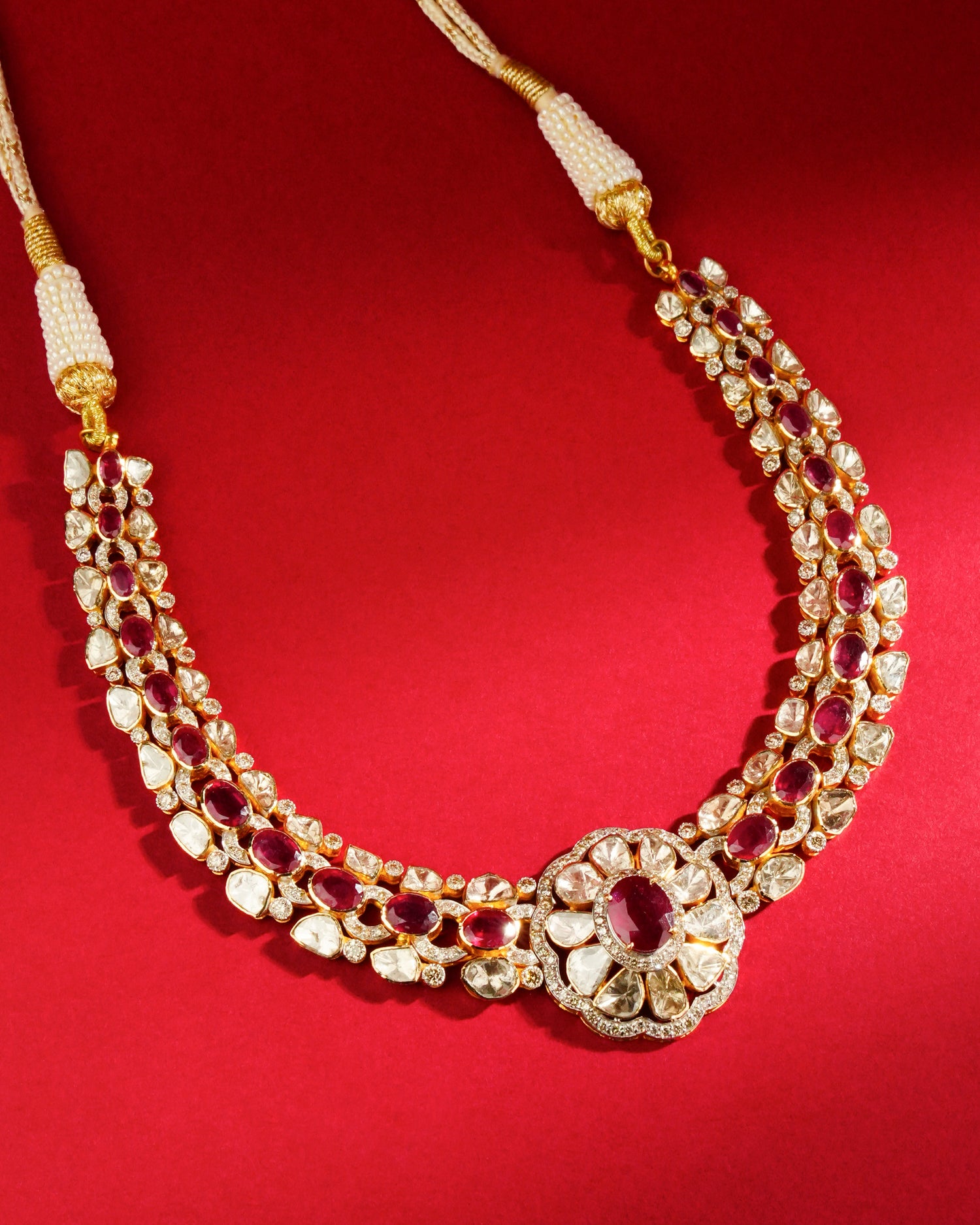 Arabelle Polki And Diamond Necklace
