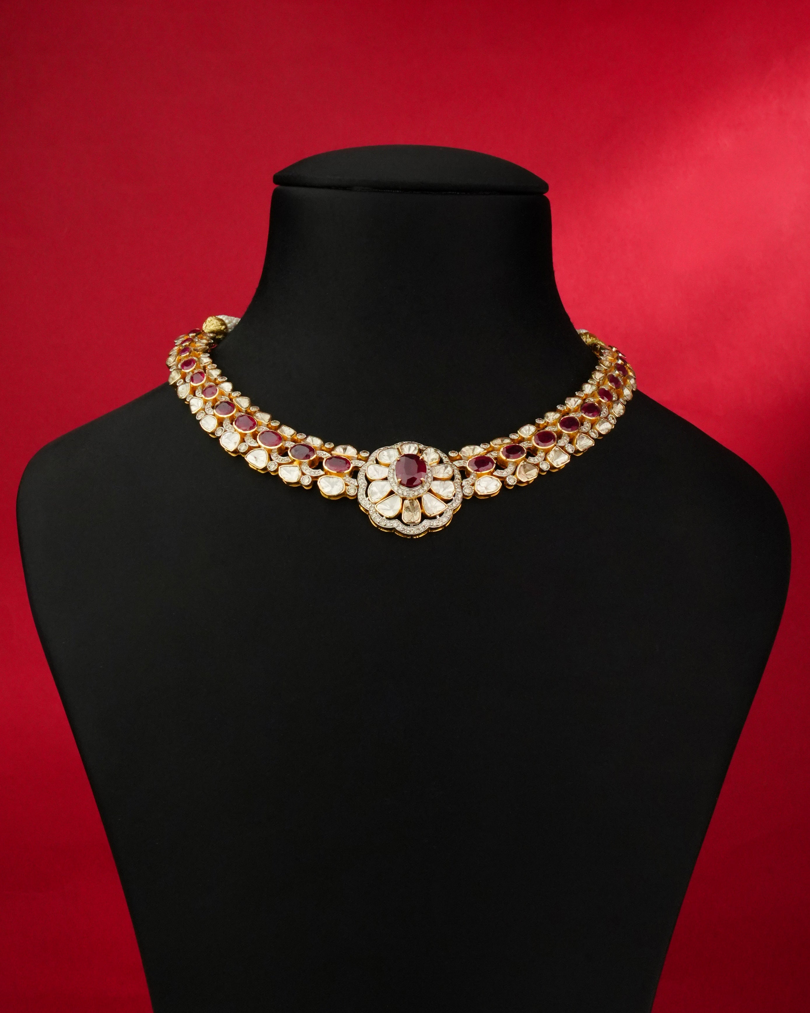 Arabelle Polki And Diamond Necklace