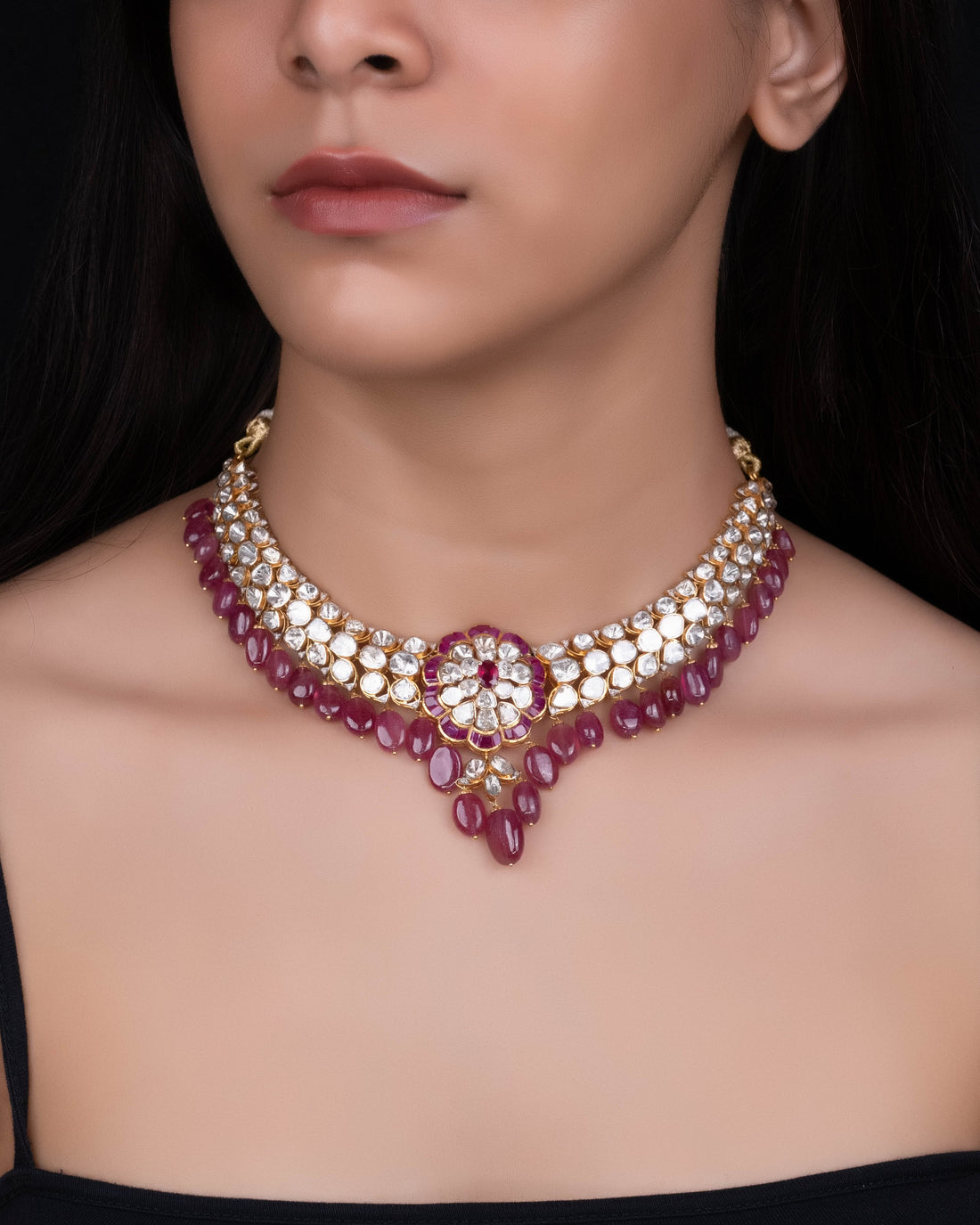 Suprita Polki And Diamond Necklace