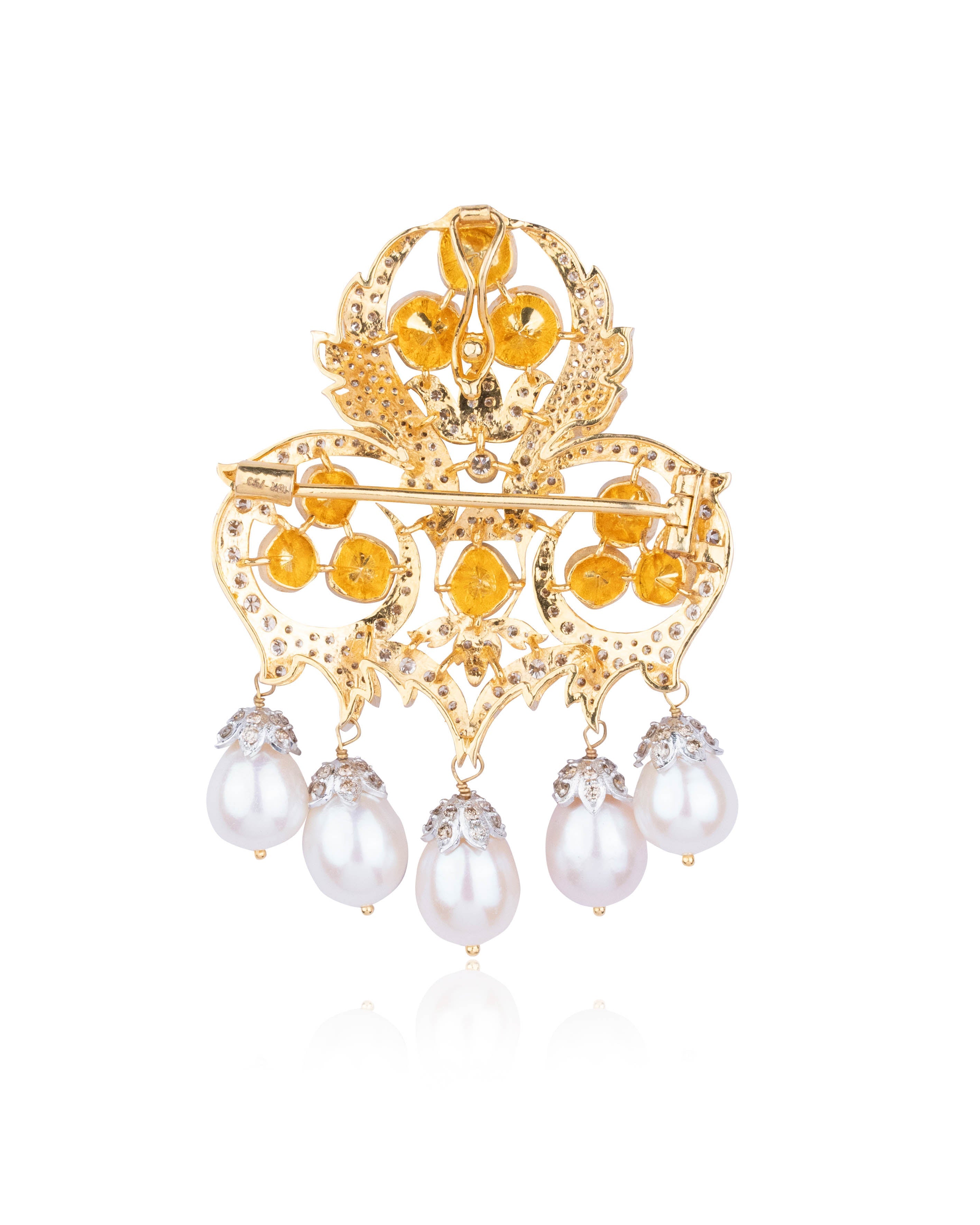 Bhavika Polki And Diamond Pendant