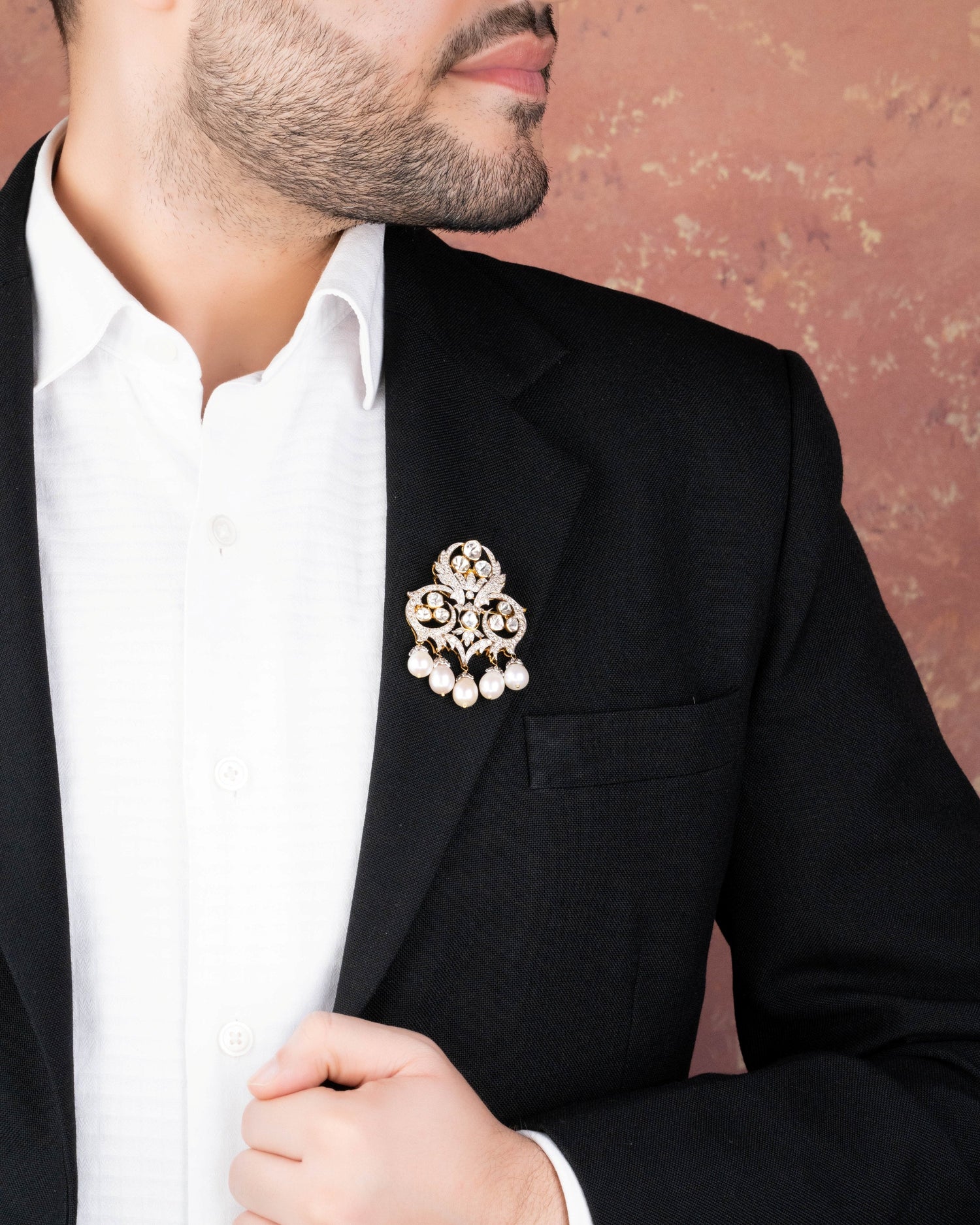 Bhavika Polki And Diamond Pendant