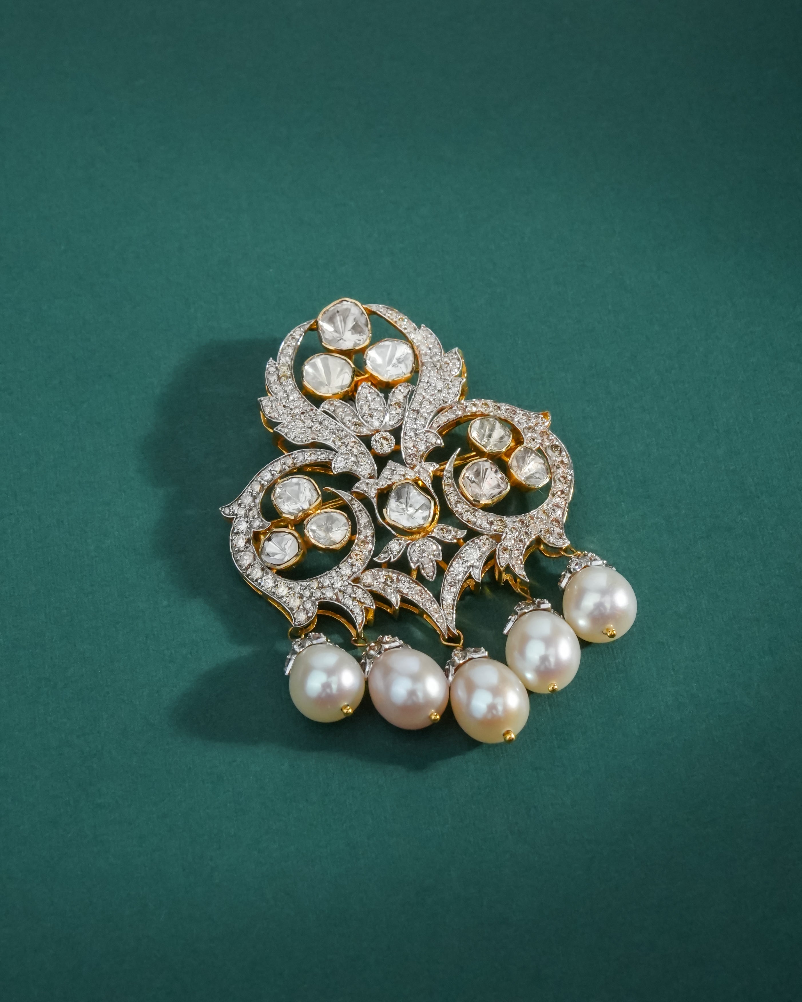 Arman Polki And Diamond Brooch - NO ORDERS