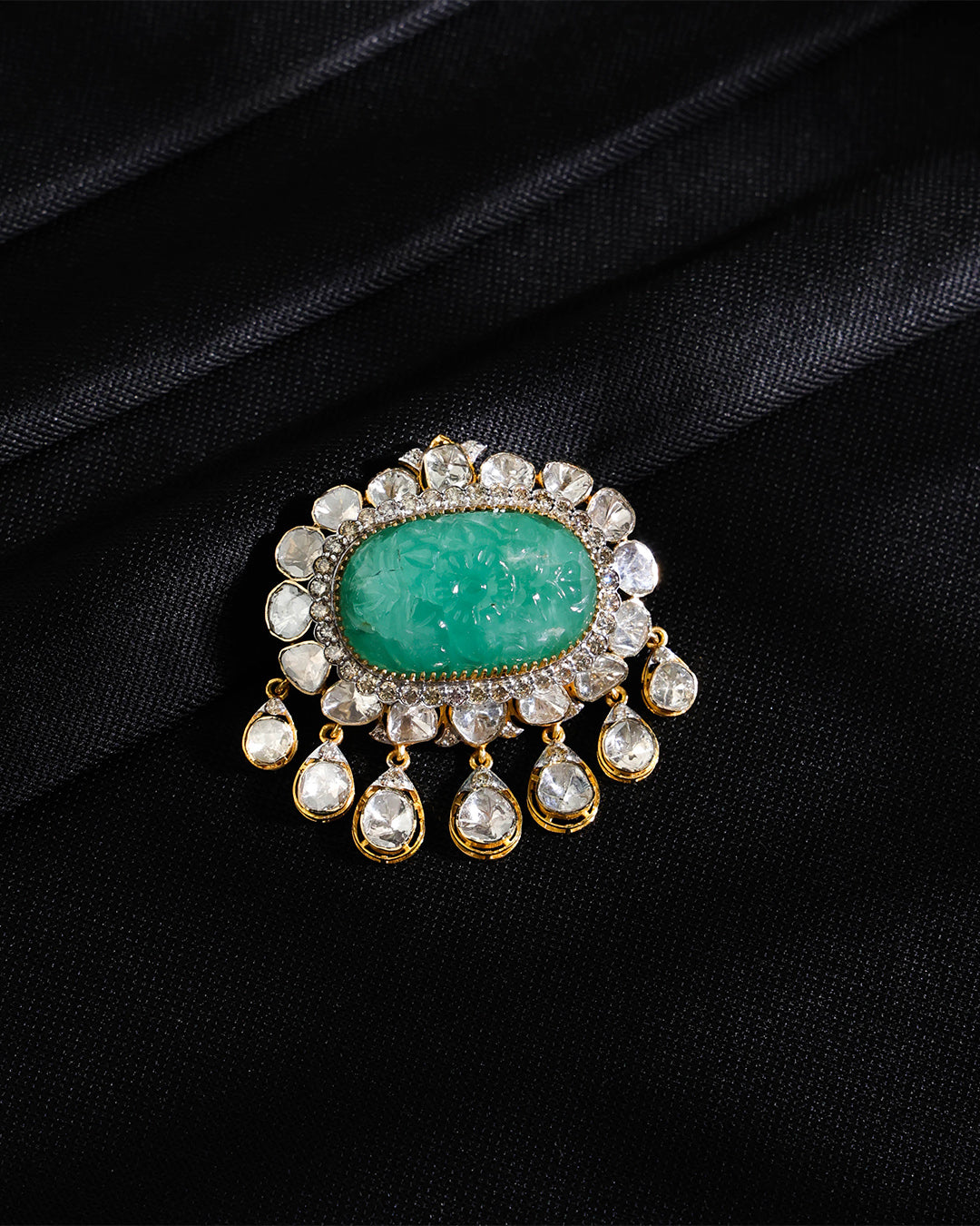 Vishal Polki And Diamond Brooch - NO ORDERS
