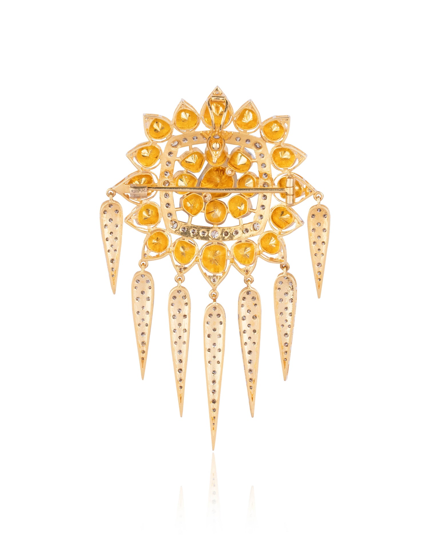 Geetika Polki And Diamond Pendant