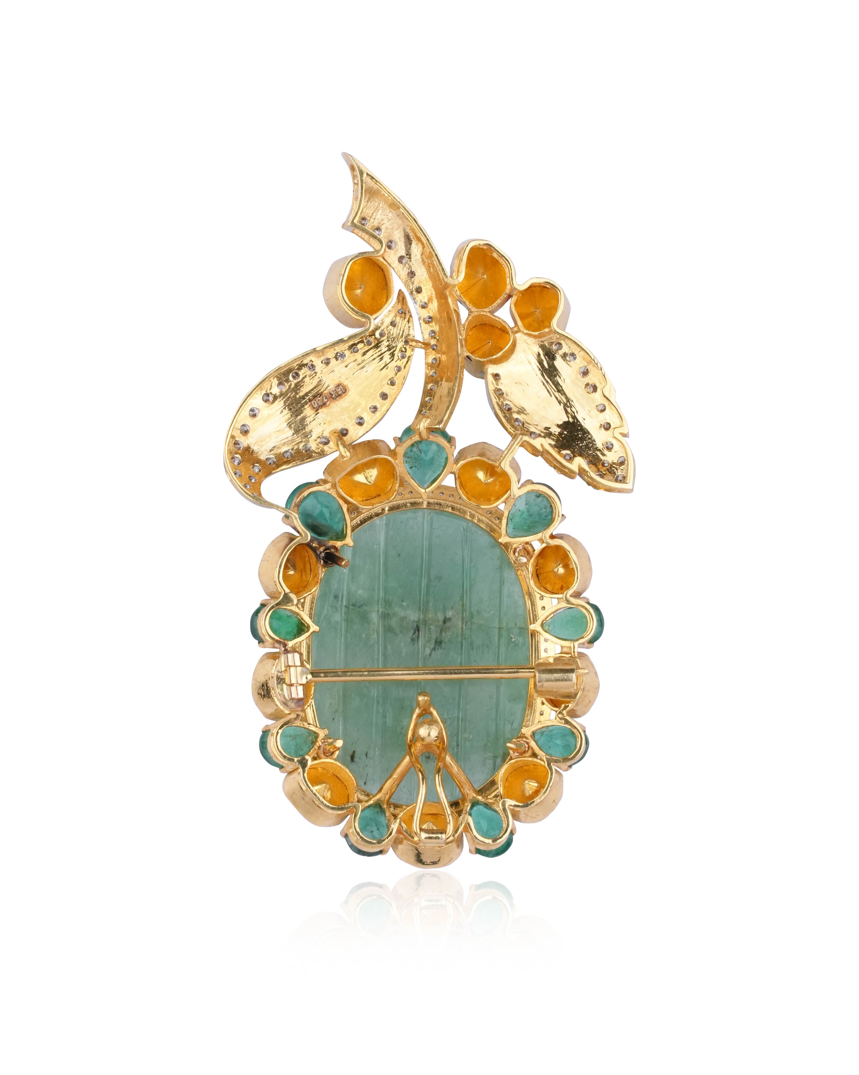 falak Polki And Diamond Pendant