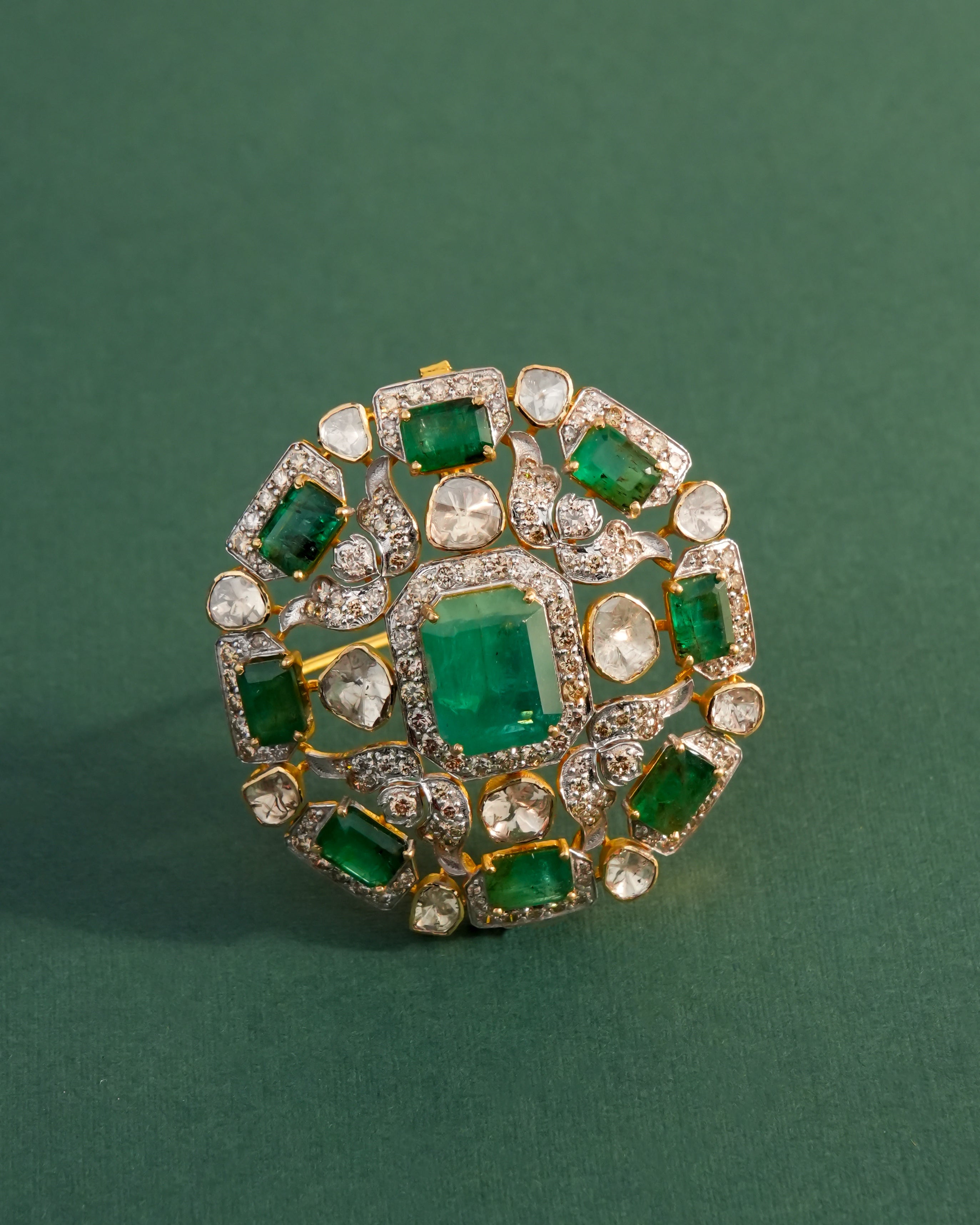 Yash Polki And Diamond Brooch - NO ORDERS