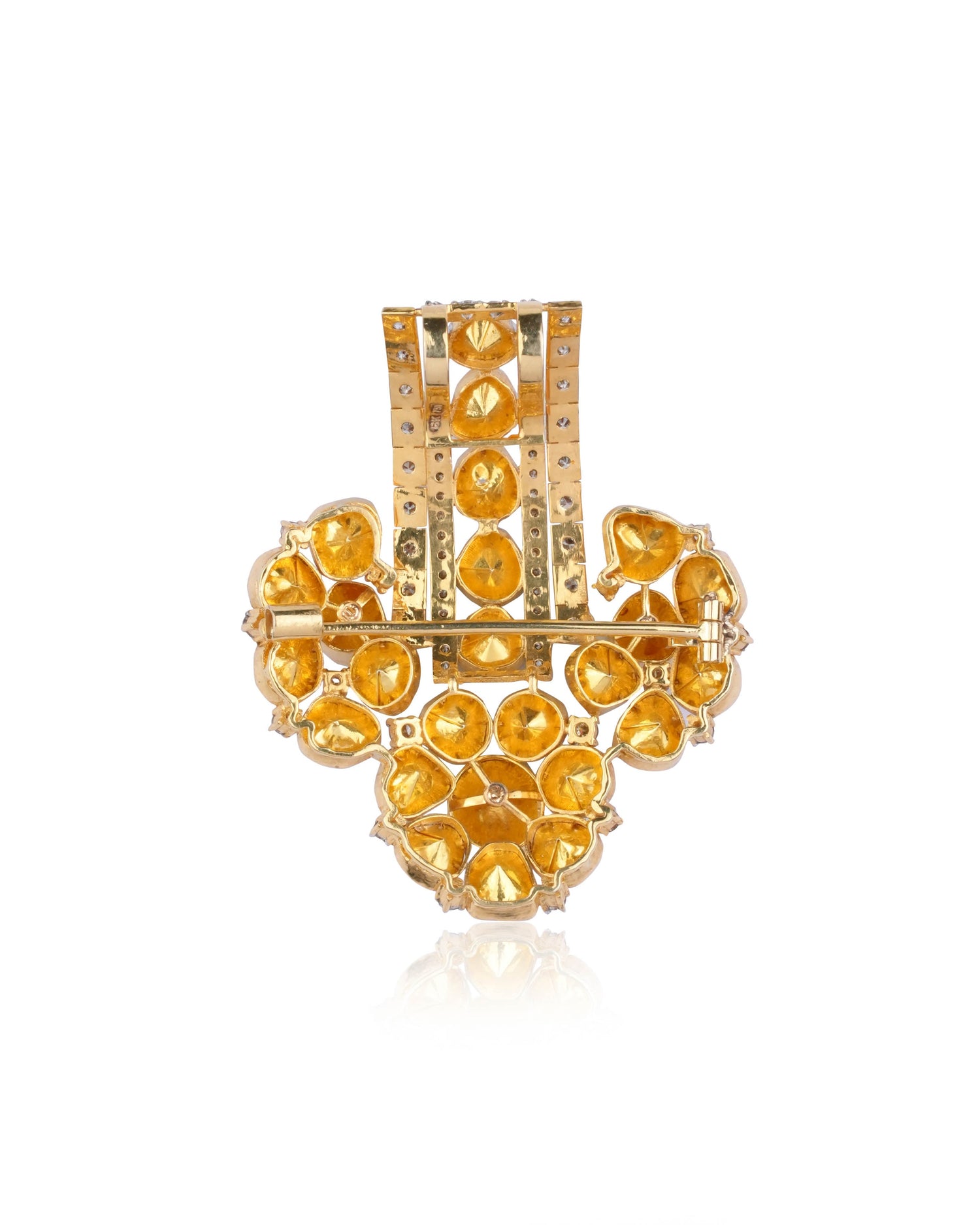 Gaurika Polki And Diamond Pendant