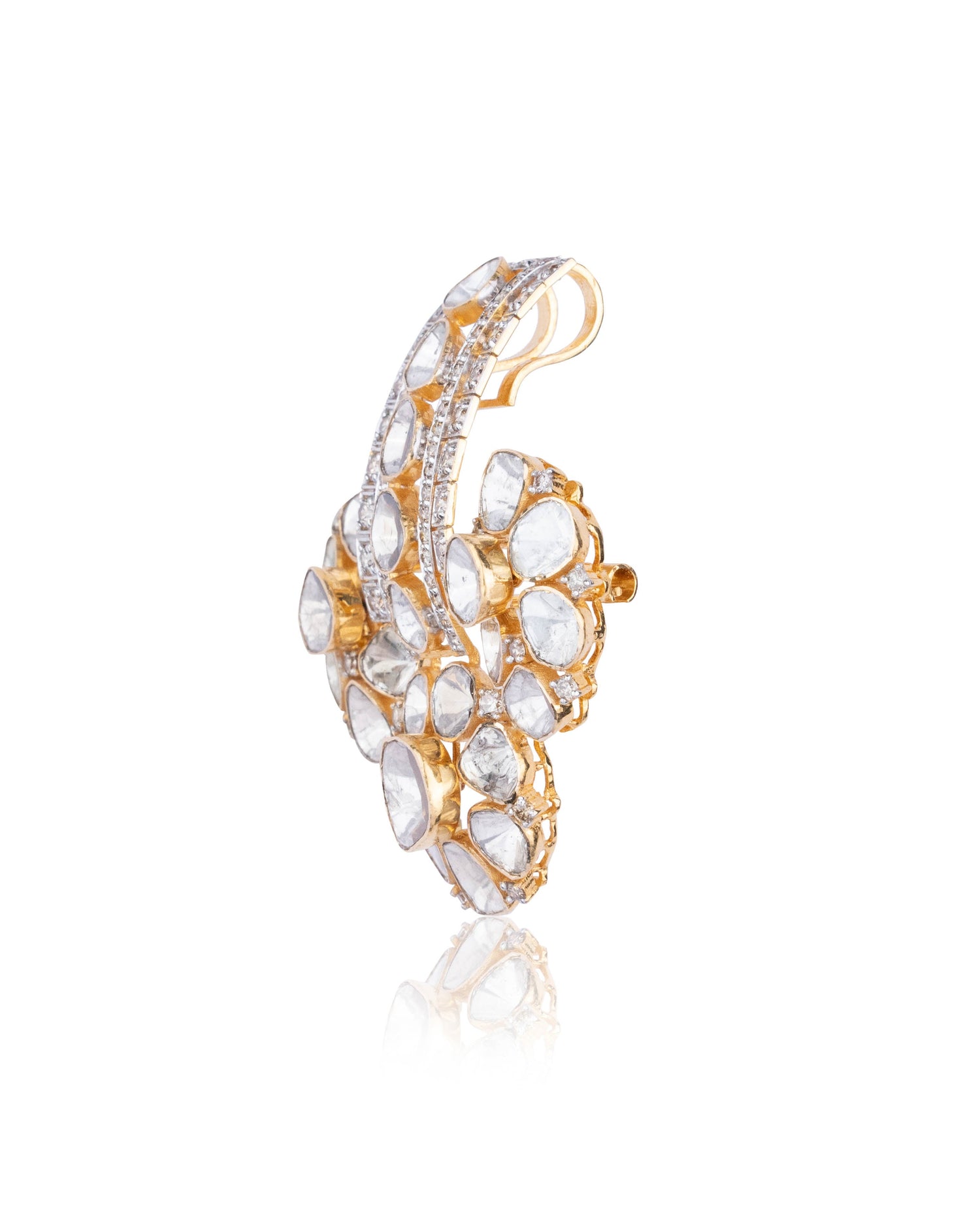 Gaurika Polki And Diamond Pendant