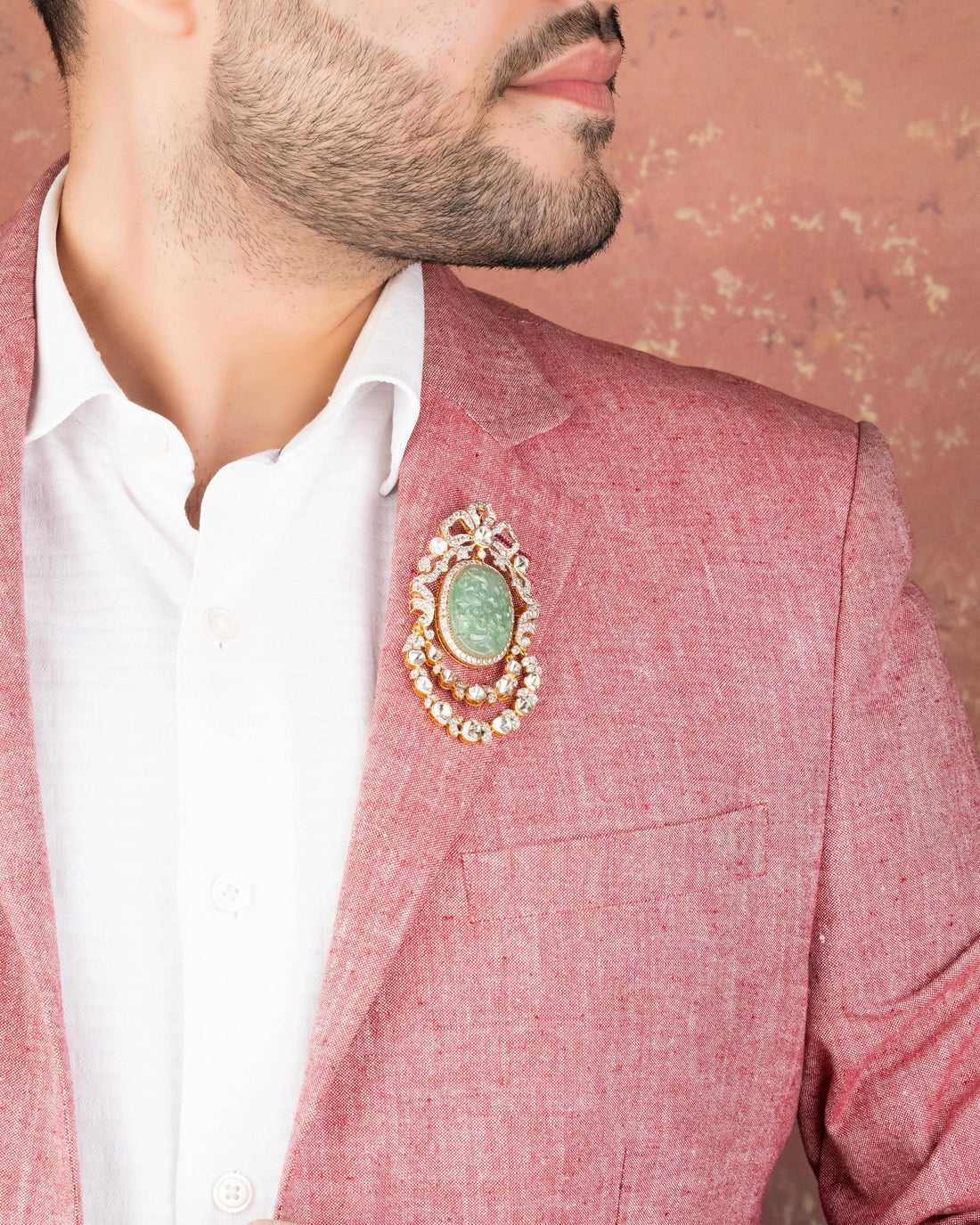 Damini Polki And Diamond Pendant