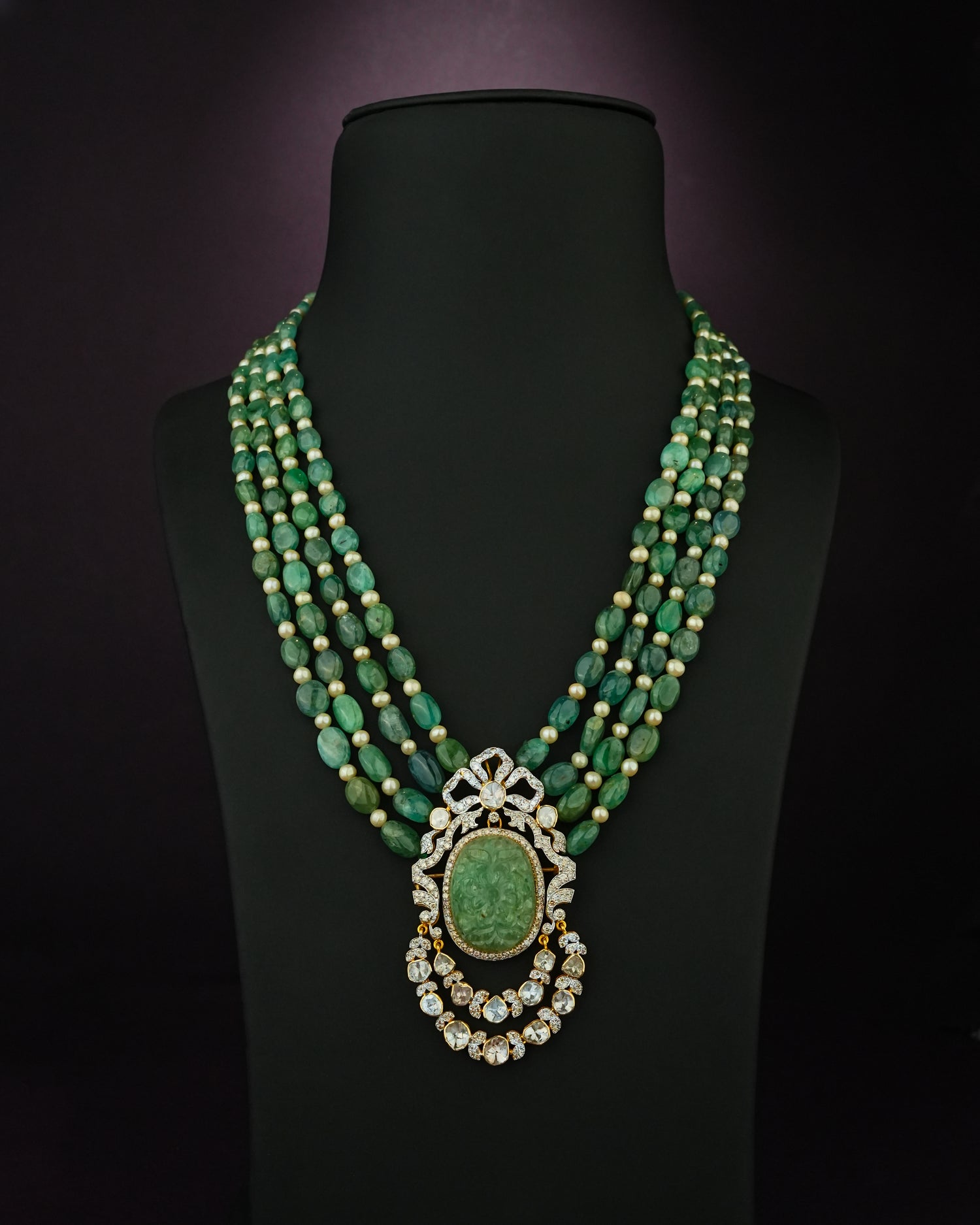 Noven Polki And Diamond Brooch