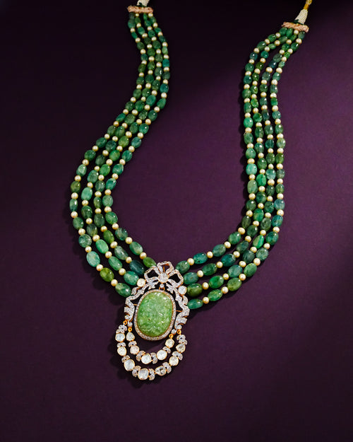 Noven Polki And Diamond Brooch