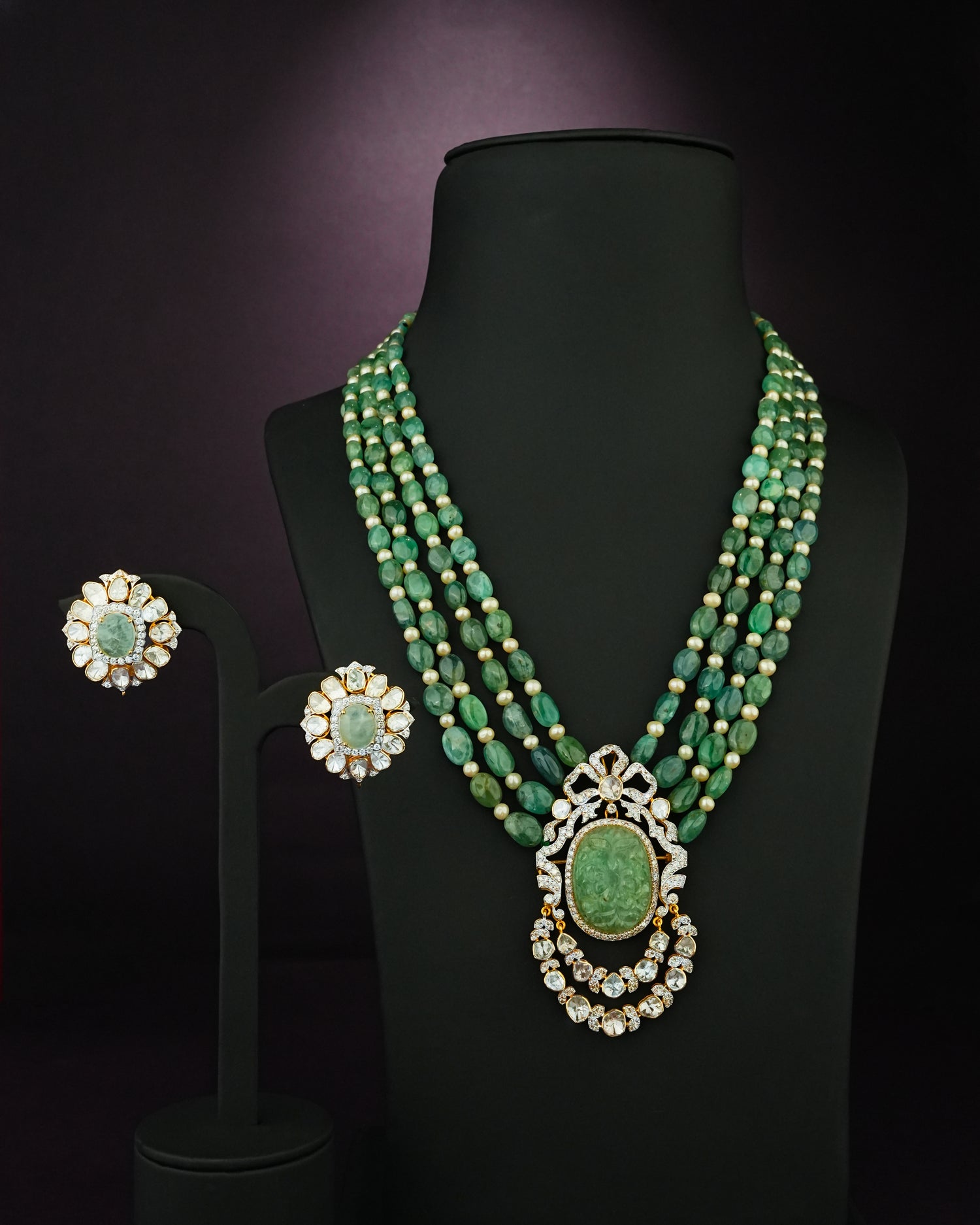 Noven Polki And Diamond Brooch